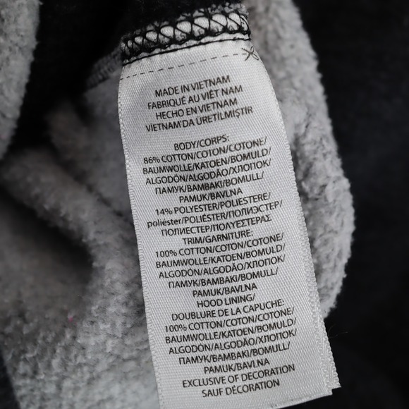 Polo Ralph Lauren Dark‎ Grey Waffle Lined Hood Full Zip Heavy Sweatshirt XL - Picture 4 of 6